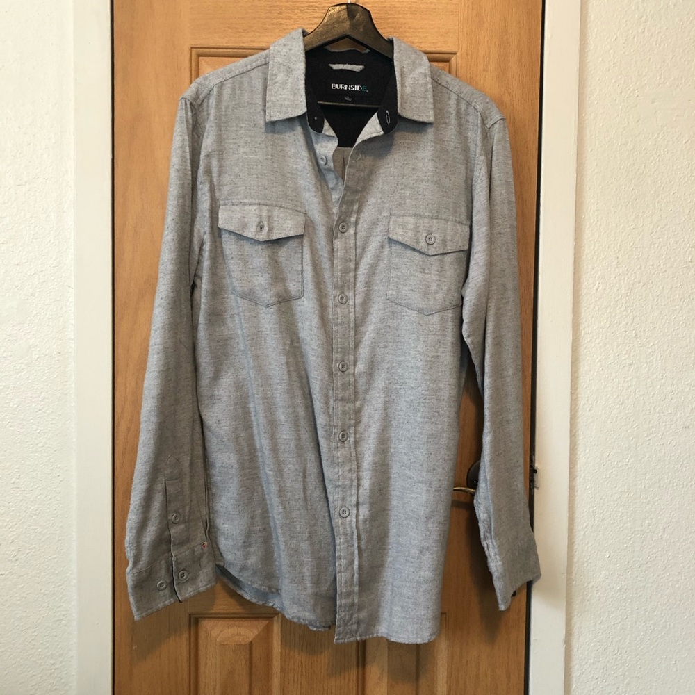 Cotton Grey Button Down